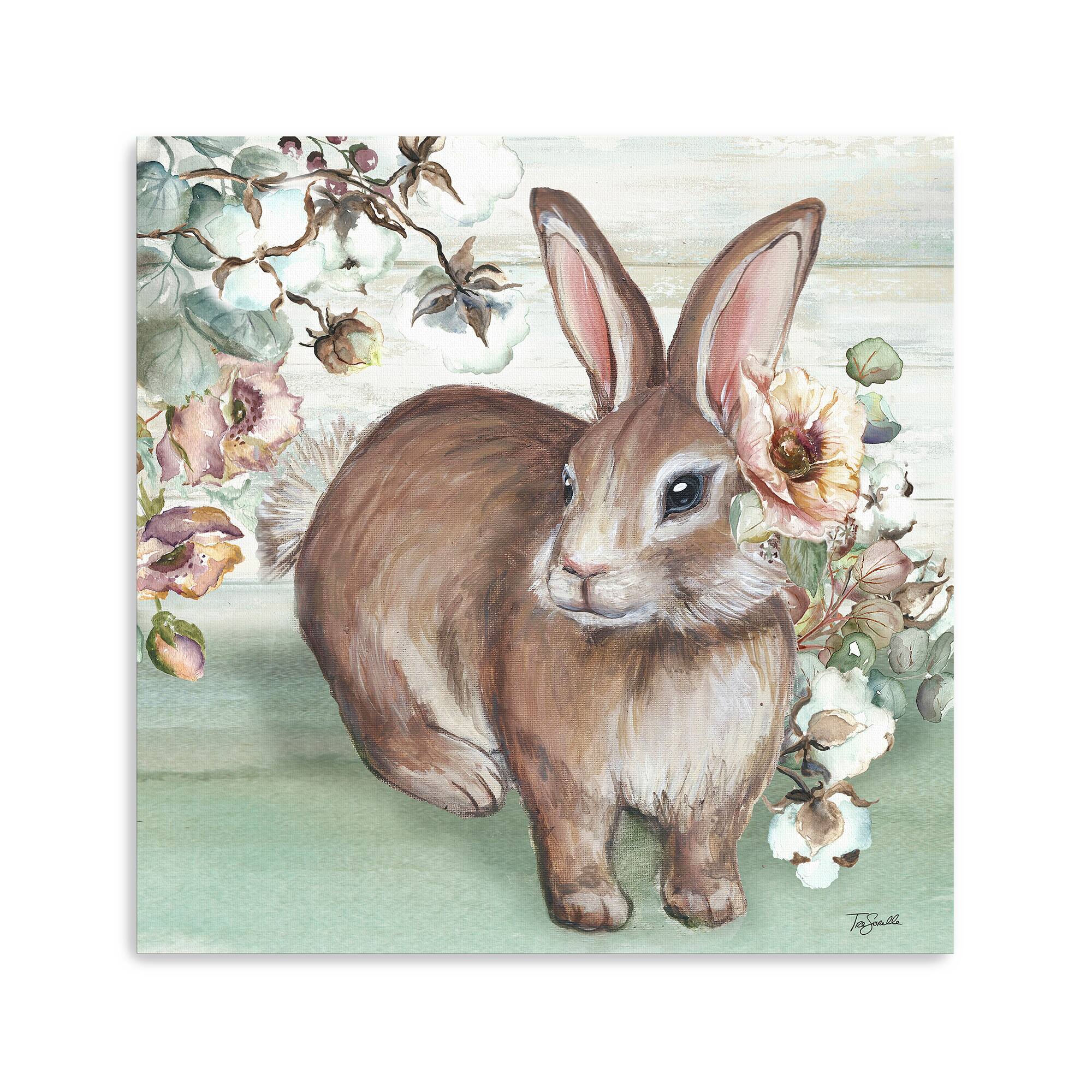 Lumaprints Farmhouse Bunny IV Canvas Giclée Art